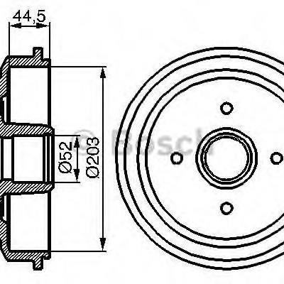 Bosch 0 986 477 149 Барабан тормозной