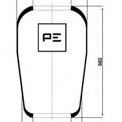 PE Automotive 084.032-70A Кожух пневматической рессоры HCV