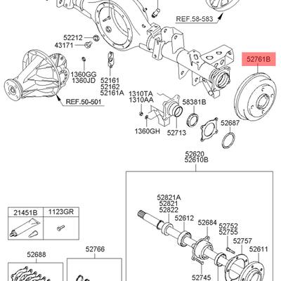 Hyundai/Kia 583294A200 Тормозной барабан 