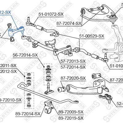 Stellox 57-72012-SX Рычаг маятниковый