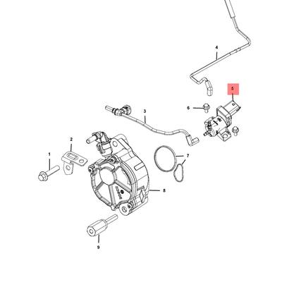 Chrysler 68092518AA Преобразователь давления, управление ОГ