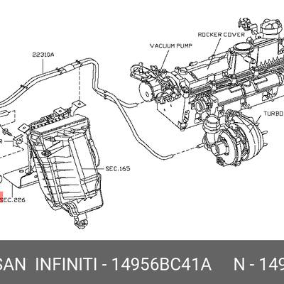Nissan 14956-BC41A Преобразователь давления, управление ОГ