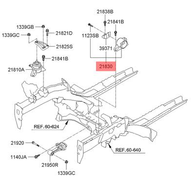 Hyundai/Kia 218301J000 Подвеска, двигатель