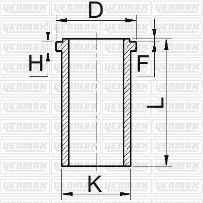 Hyundai/Kia 211344X000 Гильза цилиндра