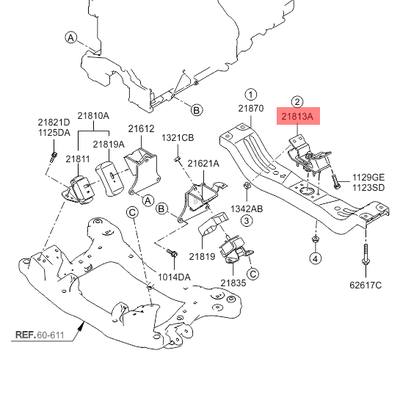 Hyundai/Kia 218324H000 Опора кпп m/t