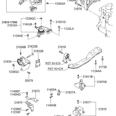 Hyundai/Kia 2167827000 Уплотнитель опорного узла двигателя