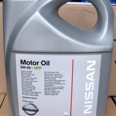 Nissan KE900-90043-R Масло моторное синтетическое Motor Oil DPF 5W-30, 5л ( KE90090043 )
