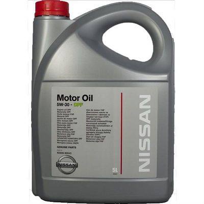Nissan KE900-90043 Масло моторное синтетическое Motor Oil DPF 5W-30, 5л