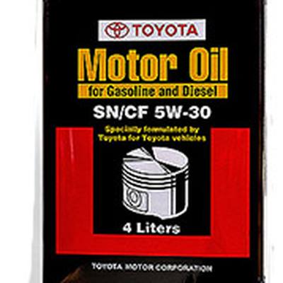 Toyota 08880-83322 5W-30 Motor Oil API SN/CF, 4л (полусинт. мотор. масло)