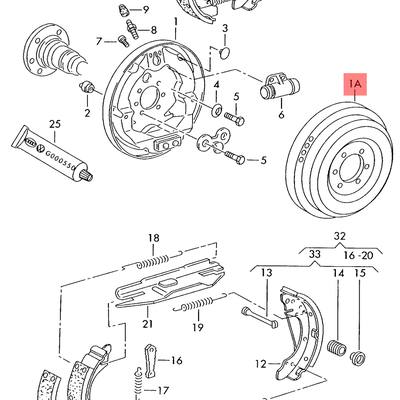 VAG 6R0609617C Тормозной барабан