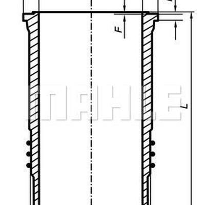 Mahle 037 WN 48 01 Гильза цилиндра