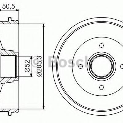 Bosch 0 986 477 172 Тормозной барабан