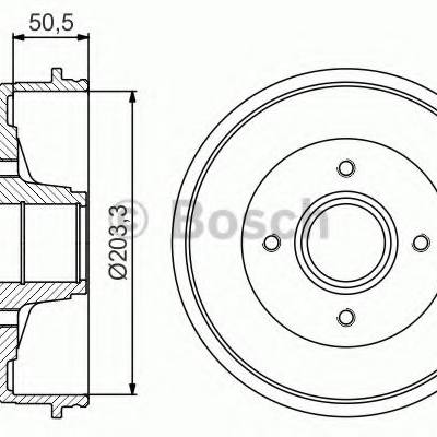 Bosch 0 986 477 175 Барабан тормозной 