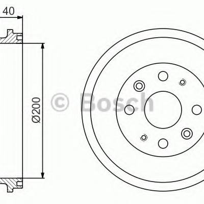 Bosch 0 986 477 191 Тормозной барабан