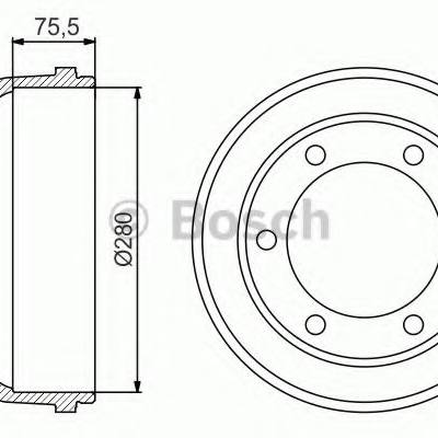 Bosch 0 986 477 195 Тормозной барабан