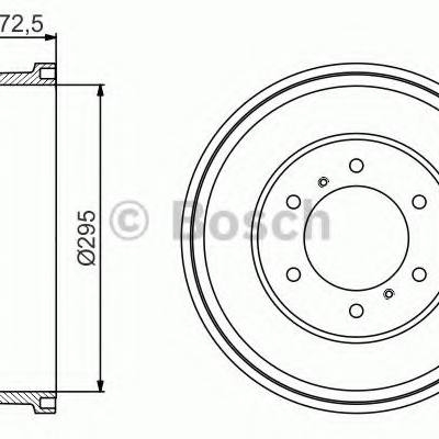 Bosch 0 986 477 215 Тормозной барабан 