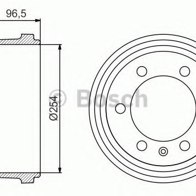 Bosch 0 986 477 218 Тормозной барабан