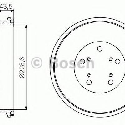 Bosch 0 986 477 231 Тормозной барабан
