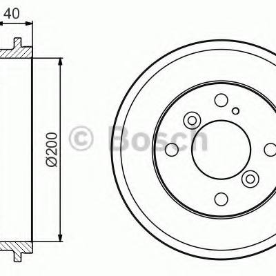 Bosch 0 986 477 240 Тормозной барабан