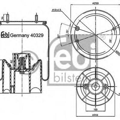Febi 40329 Кожух пневматической рессоры