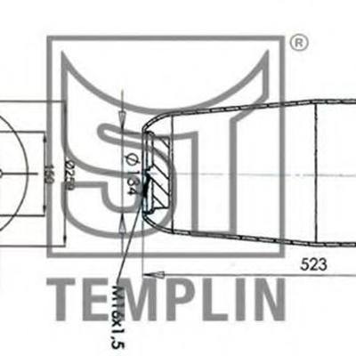 TEMPLIN 04.060.6006.560 Кожух пневматической рессоры