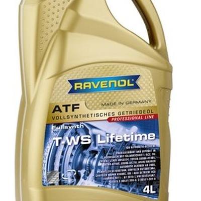 RAVENOL 1211106-004-01-999 Масло трансмиссионное синтетическое 4 литра ATF T-WS Lifetime 