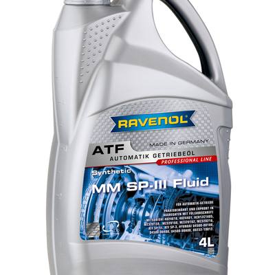 RAVENOL 1212103-004-01-999 Масло трансмиссионное полусинтетическое Automatik-Getriebe-Oel MM SP-III Fluid 4л