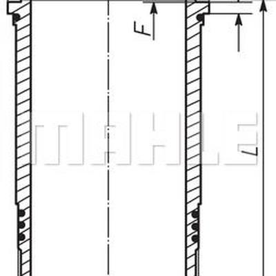 Mahle 037 LW 00102 000 Гильза цилиндра