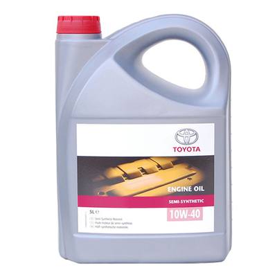 Toyota 08880-80825 10W-40 Motor Oil API SL/CF, ACEA A3/B4, 5л (полусинт. мотор. масло)