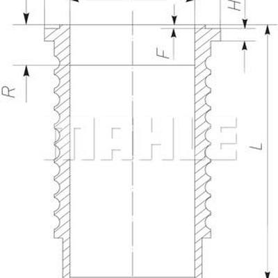 Mahle 061 WN 12 01 Гильза цилиндра