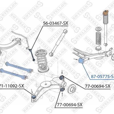 Stellox 87-05775-SX С/б зад.балки VW Golf/Bora/Seat