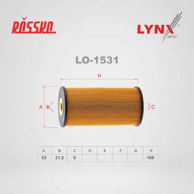 LYNXauto LO-1531 Фильтр масляный (картридж)