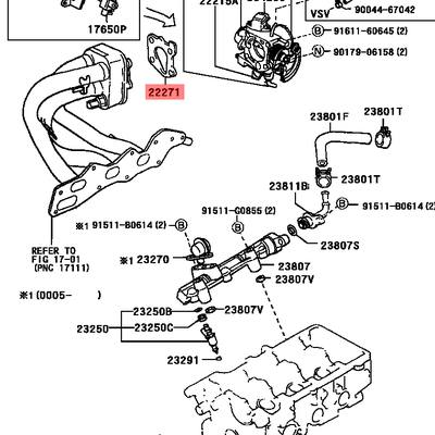 Toyota 22271-97201 ПРОКЛАДКА