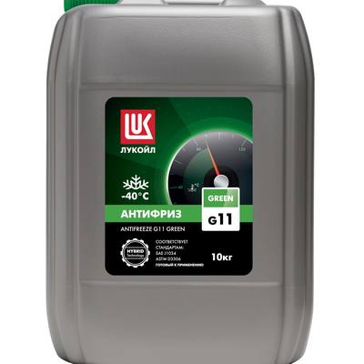 Лукойл 227384 Антифриз, готовый раствор зеленый -40 G11 Green, 10кг