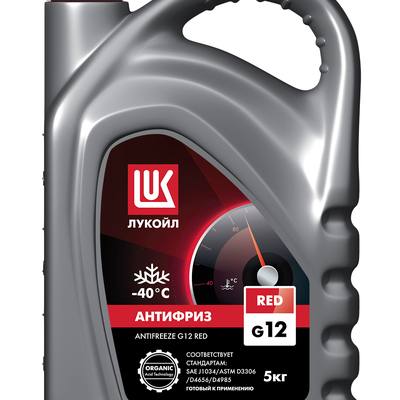 Лукойл 227391 Антифриз, готовый раствор красный -40 G12 RED, 5кг