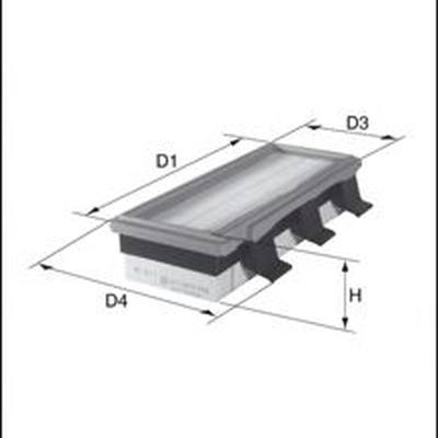 MECAFILTER ELP9449 Фильтр воздушный