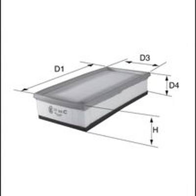 MECAFILTER ELP9452 Фильтр воздушный
