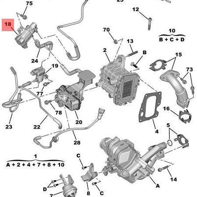 Citroen/Peugeot 9808206880 Преобразователь давления