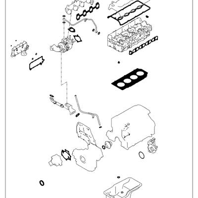Hyundai/Kia 209104AU01 Прокладка двигателя