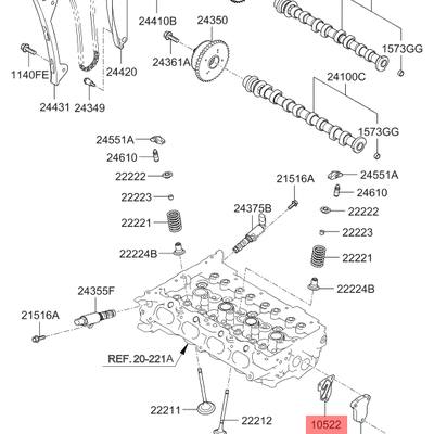 Hyundai/Kia 24655-2E000 Прокладка блока цилиндров