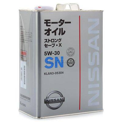 Nissan KLAN5-05304 Масло моторное полусинтетическое Strong Save-X 5W-30, 4л