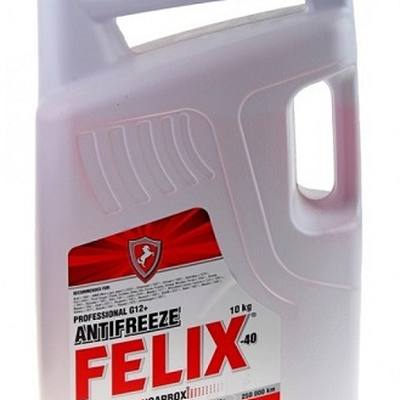 FELIX 430206020 Антифриз,готовый раствор G12+ -45 красный Carbox Carbox 10кг