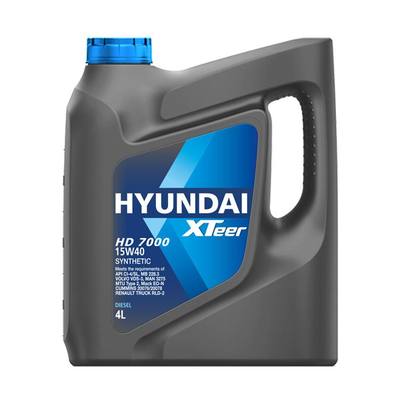 Hyundai/Kia 1041007 Масло моторное xteer heavy duty sae 15w-40 4l