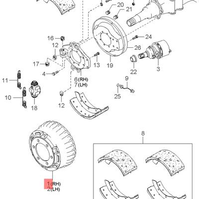 Hyundai/Kia AA84J33251 Тормозной барабан