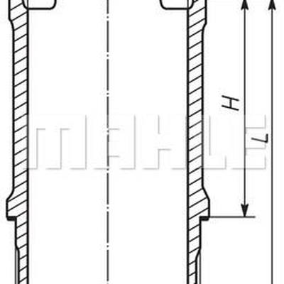 Mahle 021 WN 23 01 Гильза цилиндра