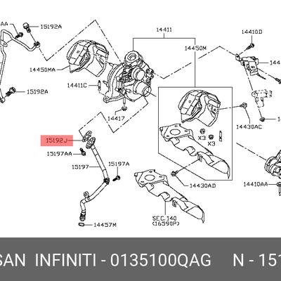 Nissan 01351-00QAG Прокладка двигателя