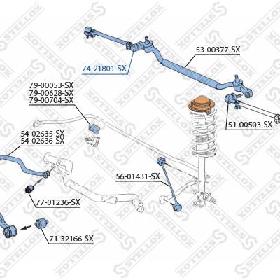 Stellox 74-21801-SX Втулка маятникового рычага