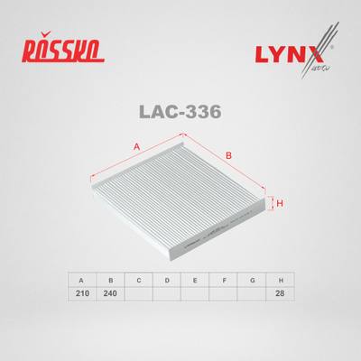 LYNXauto LAC-336 Фильтр салона