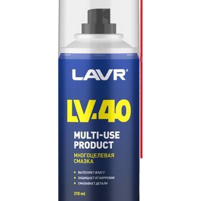 LAVR LN1484 Смазка многоцелевая LV-40, 210мл