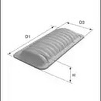 MECAFILTER ELP9494 Фильтр воздушный 